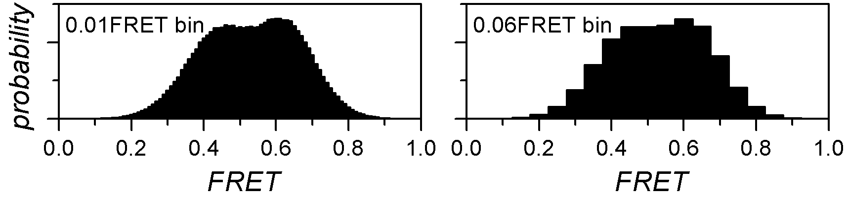 Effect of histogram bin size
